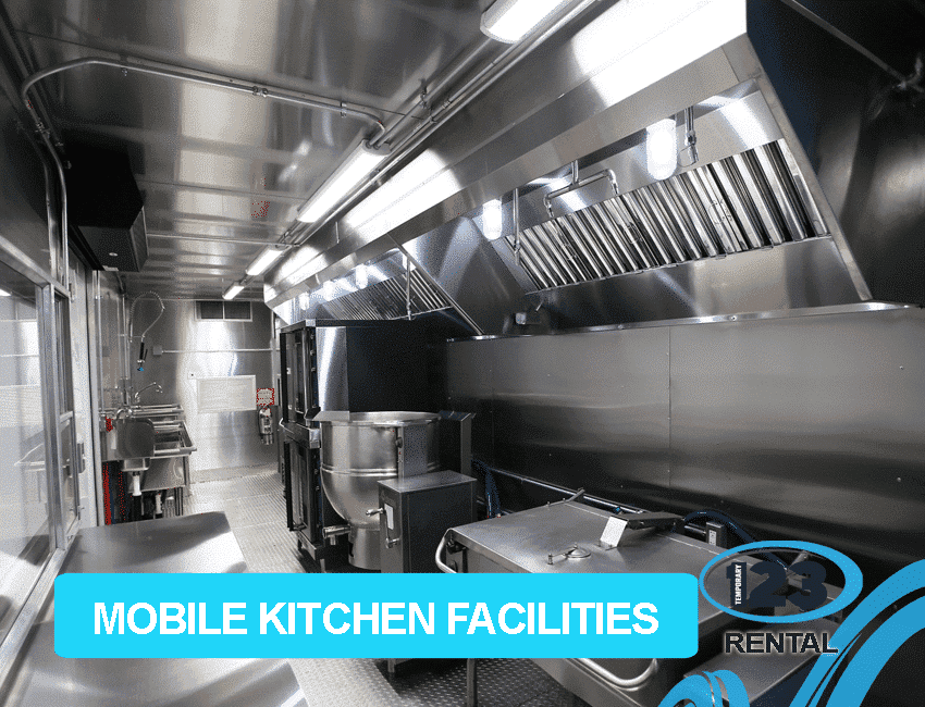 Stainless-steel cooking line under a commercial exhaust hood